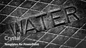  Presentation with lid - Beautiful presentation featuring detail-of-iron-water-cover backdrop and a dark gray colored foreground