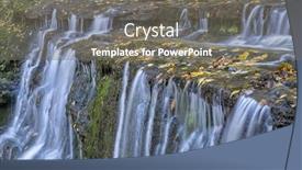  Presentation with scenery - Presentation theme having  background and a  colored foreground