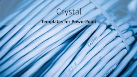  Presentation with ethernet - Slides enhanced with detail-of-large-number background and a light blue colored foreground