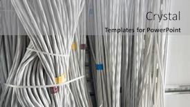  Presentation with ethernet - Slide set enhanced with detail-of-large-number background and a light gray colored foreground