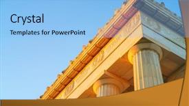  Presentation with lincoln - Slides having detail of lincoln memorial washington background and a light blue colored foreground