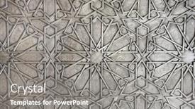  Presentation with artistic - Slides with detail-of-metal-door background and a  colored foreground