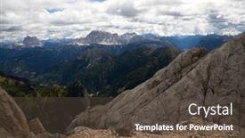  Presentation with world war - Presentation theme enhanced with detail-of-military-fortifications and a tawny brown colored foreground