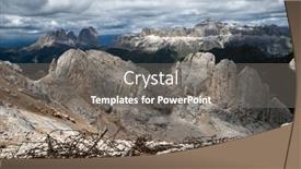  Presentation with world war - PPT theme with detail-of-military-fortifications and a gray colored foreground