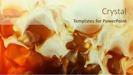  Presentation with beverages - Slide deck enhanced with detail-of-milk-mixing background and a soft green colored foreground