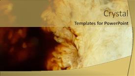  Presentation with drink beverages - Slide set consisting of detail-of-milk-mixing background and a yellow colored foreground