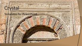  Presentation with cordoba - PPT layouts with detail of mosque-cathedral cordoba background and a  colored foreground