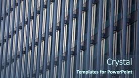  Presentation with facade - Slide set featuring detail-of-office-building-facade background and a ocean colored foreground