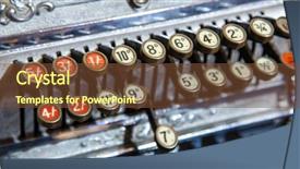  Presentation with cash - Amazing PPT theme having detail of old historic cash backdrop and a tawny brown colored foreground