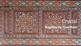  Presentation with painting old - Beautiful presentation theme featuring detail-of-old-wooden-wall backdrop and a violet colored foreground