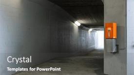  Presentation with ticket - Presentation design featuring detail-of-orange-ticket-validation background and a dark gray colored foreground