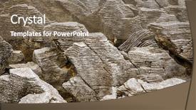 Presentation with pancake - Amazing PPT theme having detail of pancake rock in punakaiki paparoa national park new zealand backdrop and a violet colored foreground