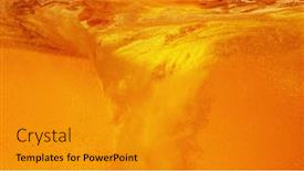  Presentation with beer - Slides enhanced with detail-of-pouring-beer-creating background and a gold colored foreground