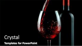  Presentation with wine - Presentation consisting of detail-of-pouring-red-wine background and a black colored foreground