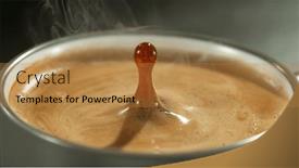  Presentation with whiskey - Presentation theme consisting of detail-of-pouring-whiskey background and a gold colored foreground