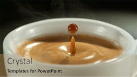  Presentation with whiskey - Slides consisting of detail-of-pouring-whiskey background and a gold colored foreground