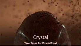  Presentation with praline - PPT layouts enhanced with detail-of-praline-with-falling background and a wine colored foreground