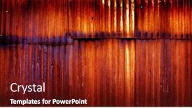  Presentation with metal - Slides consisting of detail-of-rusted-metal-wall background and a tawny brown colored foreground