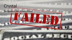  Presentation with social security - Slide set consisting of detail of several social security background and a light gray colored foreground