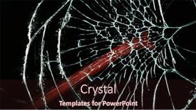  Presentation with shattered glass - PPT layouts with detail-of-shattered-glass-concept background and a wine colored foreground