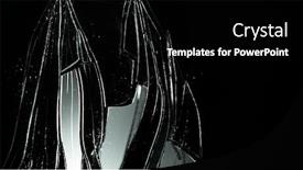  Presentation with shattered glass - Colorful presentation theme enhanced with detail-of-shattered-glass backdrop and a black colored foreground