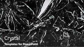  Presentation with shattered glass - Slide set having detail-of-shattered-glass background and a dark gray colored foreground