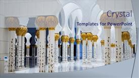  Presentation with abu dhabi united arab emirates - PPT theme with detail-of-sheikh-zayed-grand background and a lemonade colored foreground