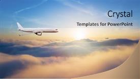  Presentation with commercial - Beautiful PPT theme featuring detail of side view backdrop and a light blue colored foreground