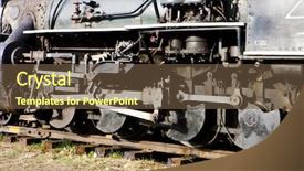  Presentation with steam - Beautiful theme featuring detail of steam locomotive colorado railroad museum usa backdrop and a tawny brown colored foreground