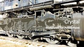  Presentation with steam - Presentation having detail of steam locomotive colorado railroad museum usa background and a gray colored foreground