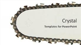  Presentation with chain - Theme enhanced with detail of the chain saw background and a  colored foreground