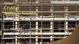  Presentation with facade - Slides with detail-of-the-facade background and a tawny brown colored foreground