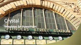  Presentation with australia melbourne - Audience pleasing presentation design consisting of detail of the front gate backdrop and a gray colored foreground