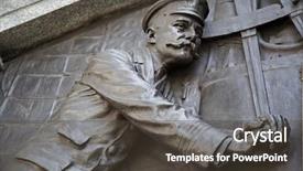  Presentation with titanic ship - Slide set having detail of the titanic engineers background and a dark gray colored foreground