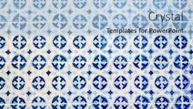  Presentation with old house - Slide deck consisting of detail-of-the-traditional-tiles background and a light blue colored foreground