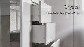  Presentation with close up of a brick - Presentation enhanced with detail-of-the-wardrobe-close background and a light gray colored foreground