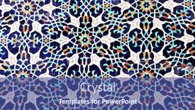  Presentation with mosaic - Amazing presentation theme having detail-of-traditional-persian-mosaic backdrop and a ocean colored foreground