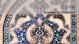  Presentation with friday - Theme having detail-of-traditional-persian-mosaic background and a light gray colored foreground