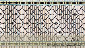  Presentation with persian - Amazing presentation theme having detail-of-traditional-persian-mosaic backdrop and a mint green colored foreground