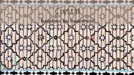  Presentation with world heritage - Slide deck with detail-of-traditional-persian-mosaic background and a coral colored foreground