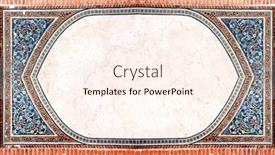  Presentation with tile - Slides with detail-of-traditional-persian-mosaic background and a  colored foreground