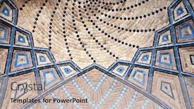  Presentation with friday - Slide set enhanced with detail-of-traditional-persian-mosaic background and a light gray colored foreground