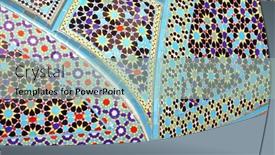 Presentation with mosaic - PPT theme featuring detail-of-traditional-persian-mosaic background and a mint green colored foreground