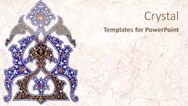  Presentation with persian - Slide set featuring detail-of-traditional-persian-mosaic background and a cream colored foreground