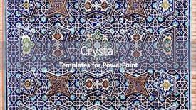  Presentation with masjid - Presentation design with detail-of-traditional-persian-mosaic background and a gray colored foreground