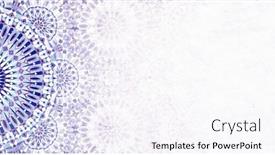  Presentation with blue floral - Slides having detail-of-traditional-persian-mosaic and a sky blue colored foreground