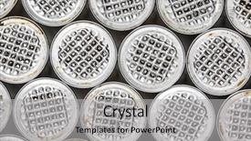  Presentation with herbal capsule - Cool new PPT layouts with detail of used caffee capsule backdrop and a light gray colored foreground