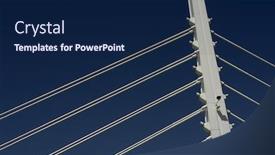  Presentation with bridge - PPT theme enhanced with detail of vasco da gama bridge background and a navy blue colored foreground