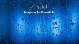  Presentation with rain water - Slide set enhanced with detail-of-water-drops background and a ocean colored foreground