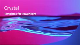  Presentation with neon - Amazing slides having detail-of-water-waves-highlighted backdrop and a purple colored foreground